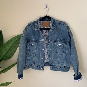 American Eagle | Cropped oversized denim Jacket